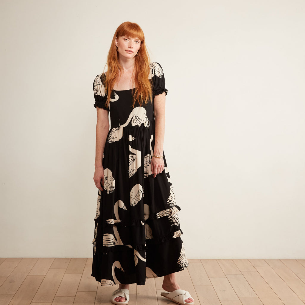 The Odells: Eliza Ruffle Maxi Dress