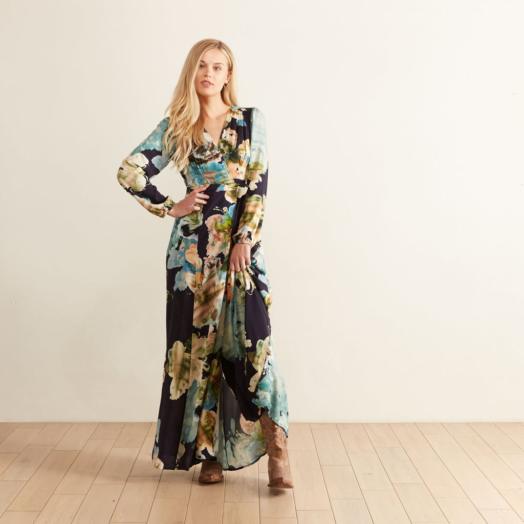 THE ODELLS: Simone Maxi Wrap Dress